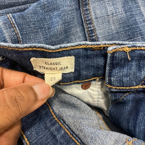 Madewell Womens Jeans Size 25 Blue Classic Straight Jean Denim Bottom - Picture 6 of 14